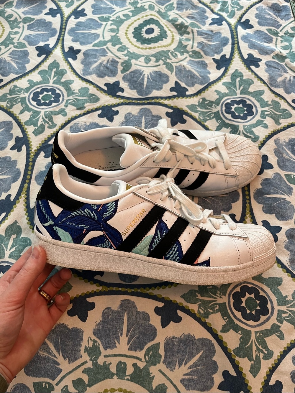 Adidas Superstar Embroidered Sneakers
